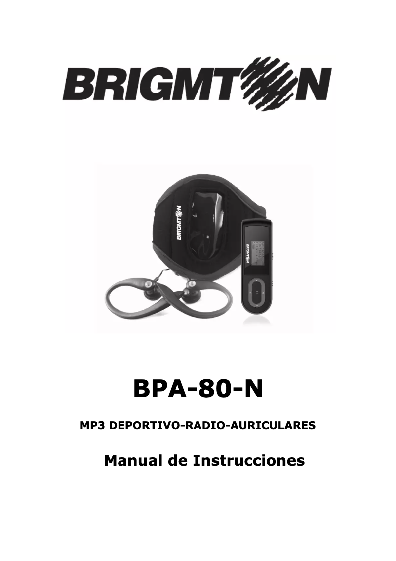 Page n°1 - Manuel utilisateur Brigmton BPA-80-N