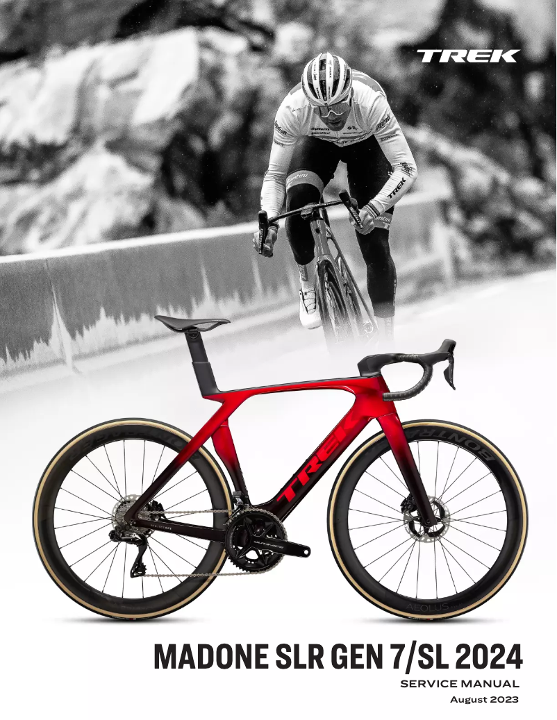 Page 1 de la notice Manuel utilisateur Trek Madone SLR 7 AXS Gen 7