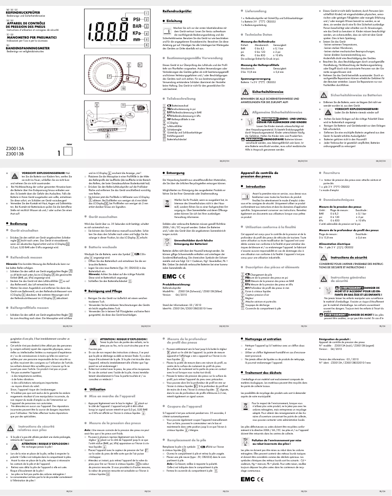 Page 1 de la notice Manuel utilisateur Ultimate Speed Z30013B