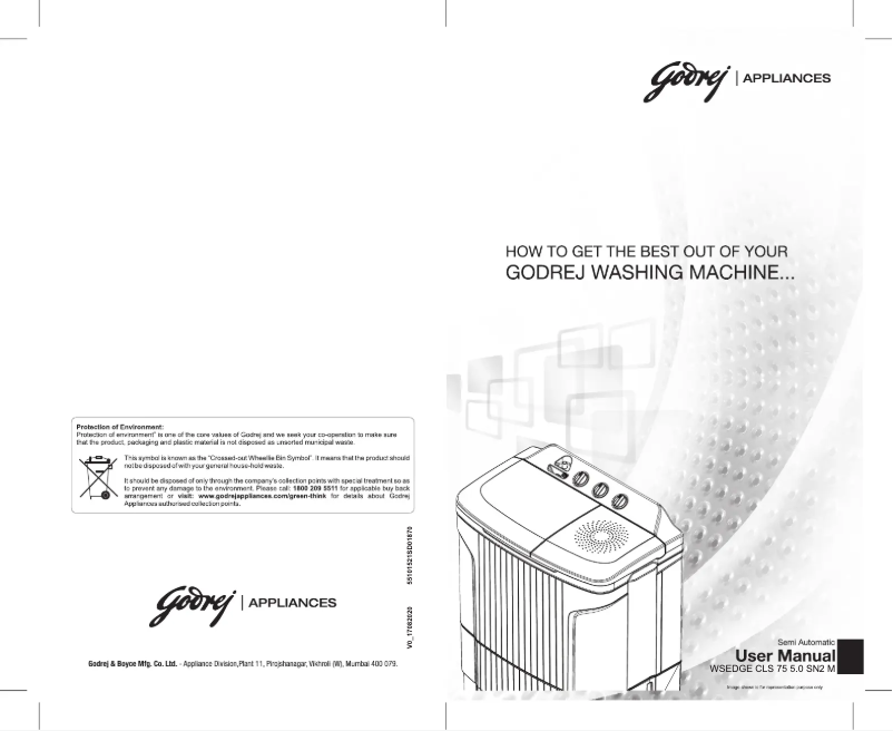 Image de la première page du manuel de l'appareil WSEDGE CLS 75 5.0 SN2 M
