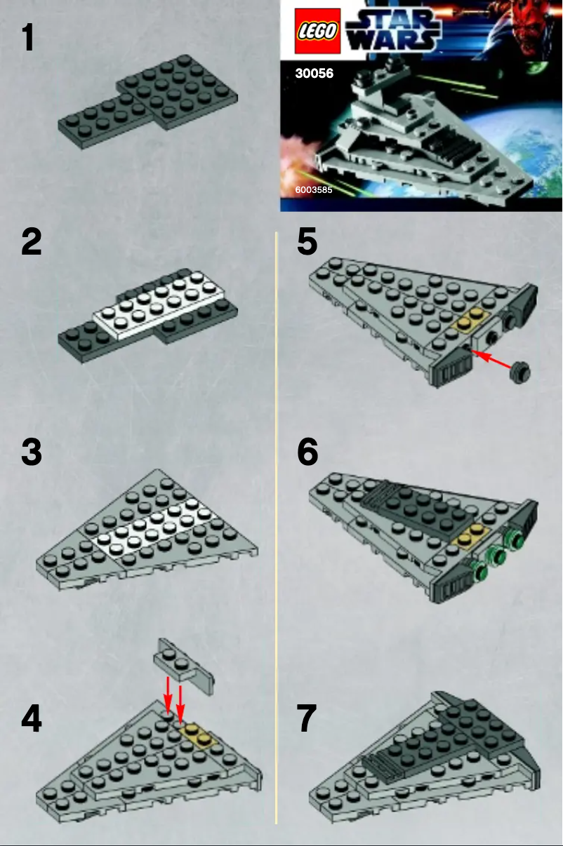 Page n°1 - Manuel utilisateur Lego Mini Star Destroyer