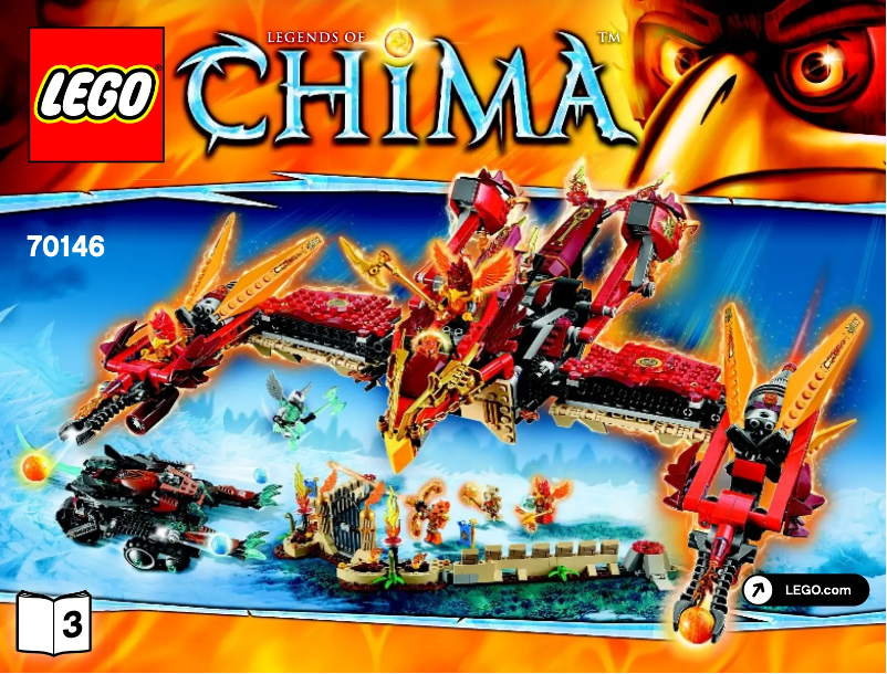 Page 1 de la notice Manuel utilisateur Lego Chima 70146