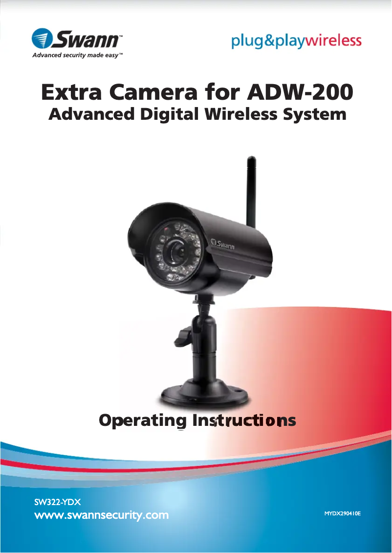 Image de la première page du manuel de l'appareil ADW-200/X