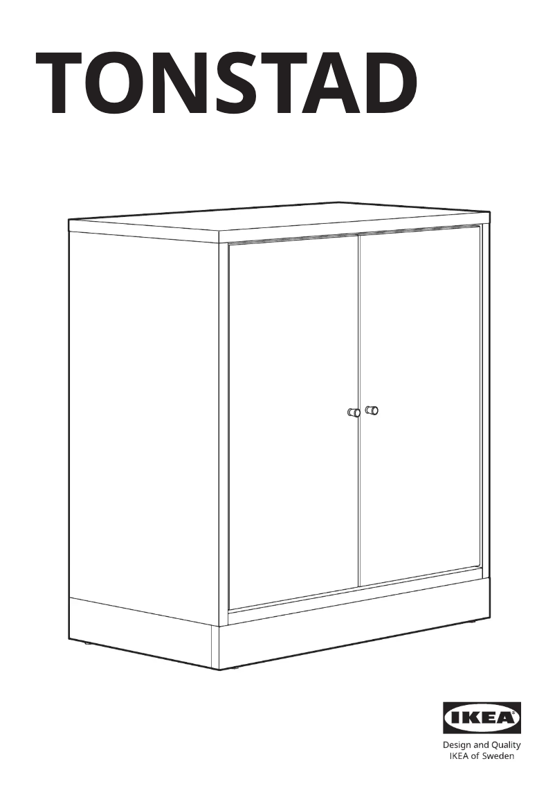 Page 1 de la notice Manuel utilisateur Ikea TONSTAD 004.892.36