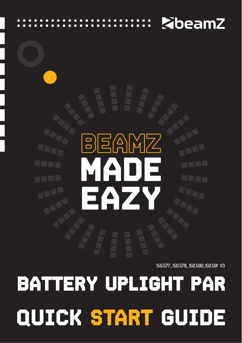 Page 1 de la notice Guide de démarrage rapide BeamZ BBP96S