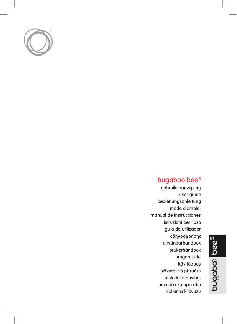 Page n°1 - Manuel utilisateur Bugaboo Bee 5