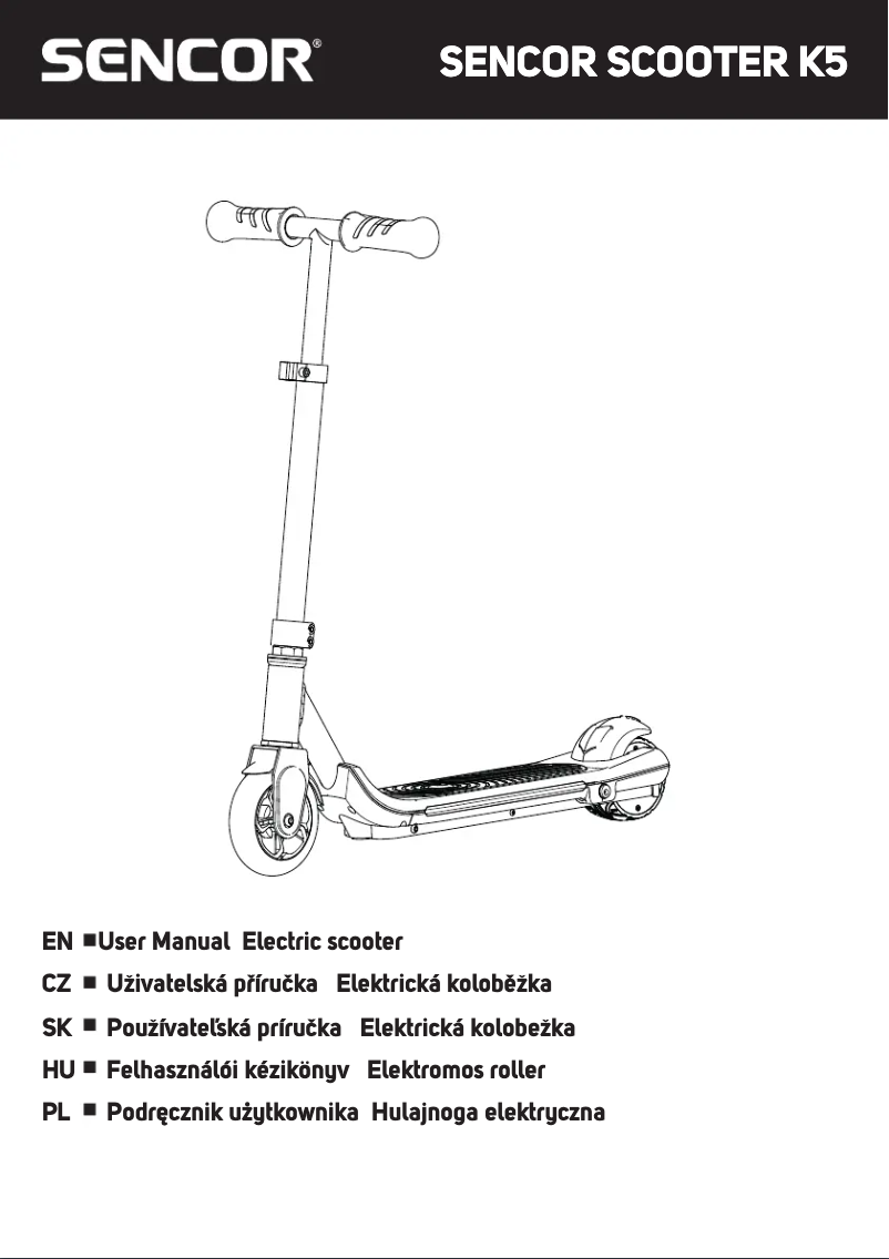 Image de la première page du manuel de l'appareil K5