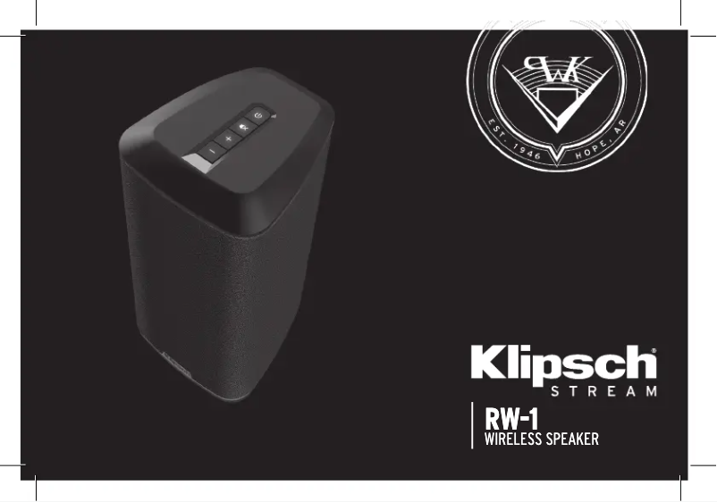 Page 1 de la notice Manuel utilisateur Klipsch Stream RW-1