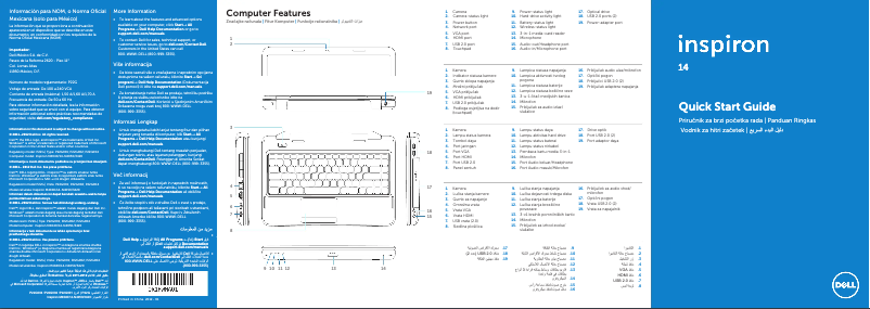 Image de la première page du manuel de l'appareil Inspiron 3420
