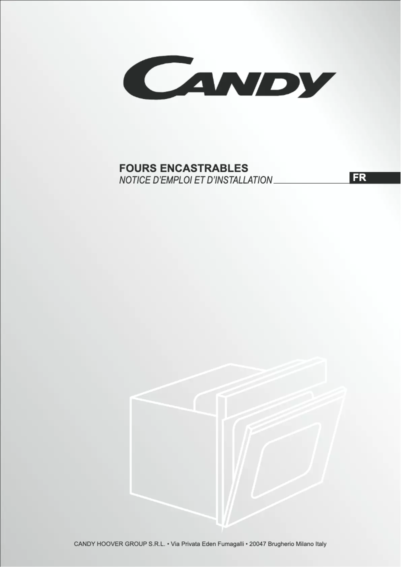Page 1 de la notice Manuel utilisateur Candy FST 249 W