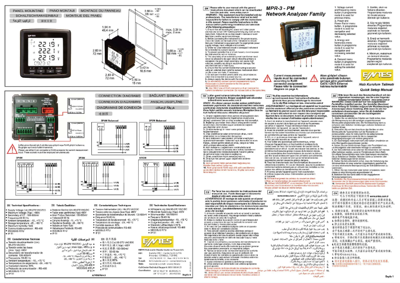 Page n°1 - Guide de démarrage rapide ENTES MPR-34S-11-PM