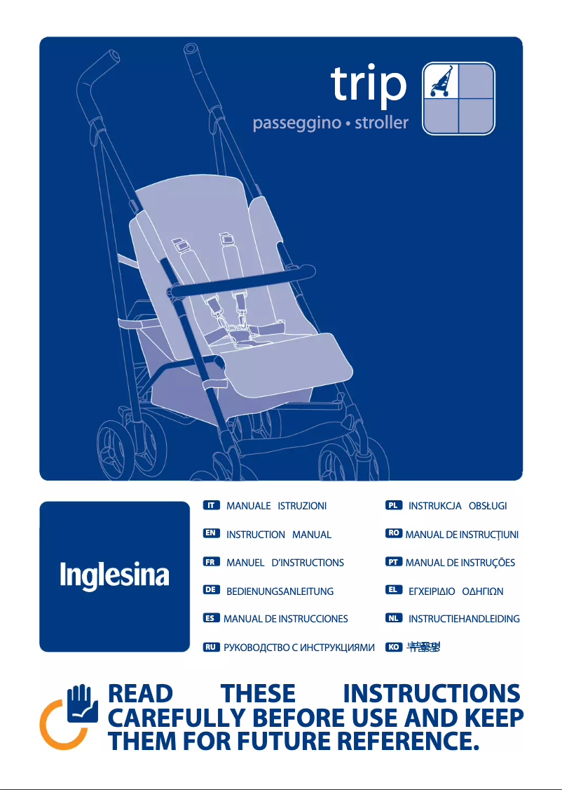 Page 1 de la notice Manuel utilisateur Inglesina Trip