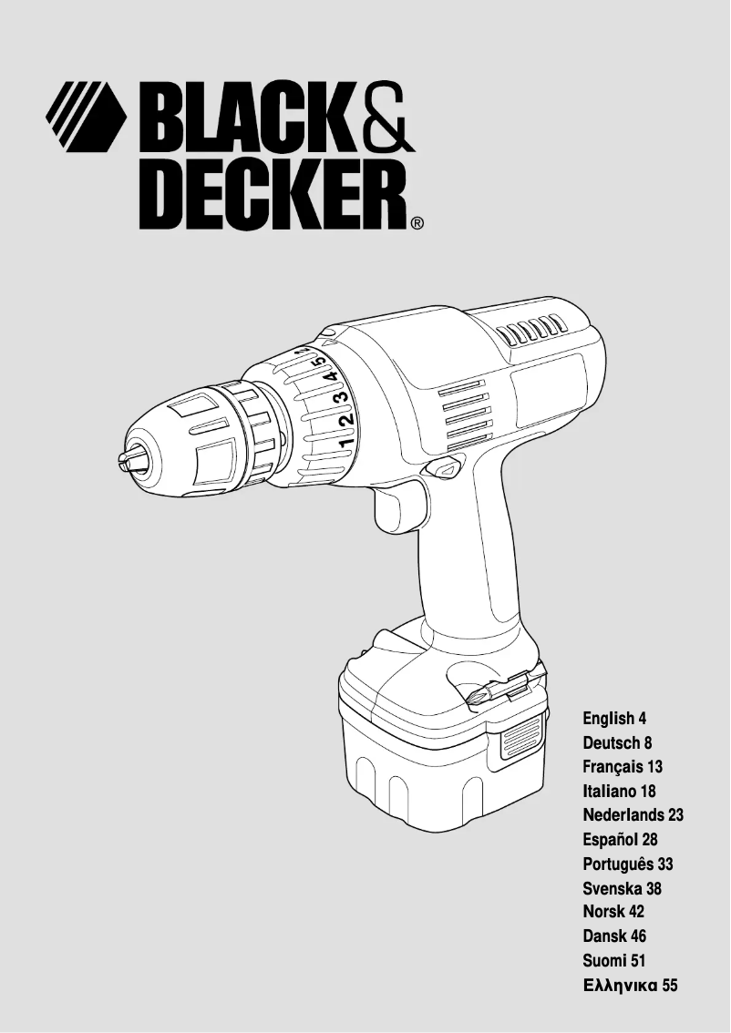 Page 1 de la notice Manuel utilisateur Black & Decker KC14XC