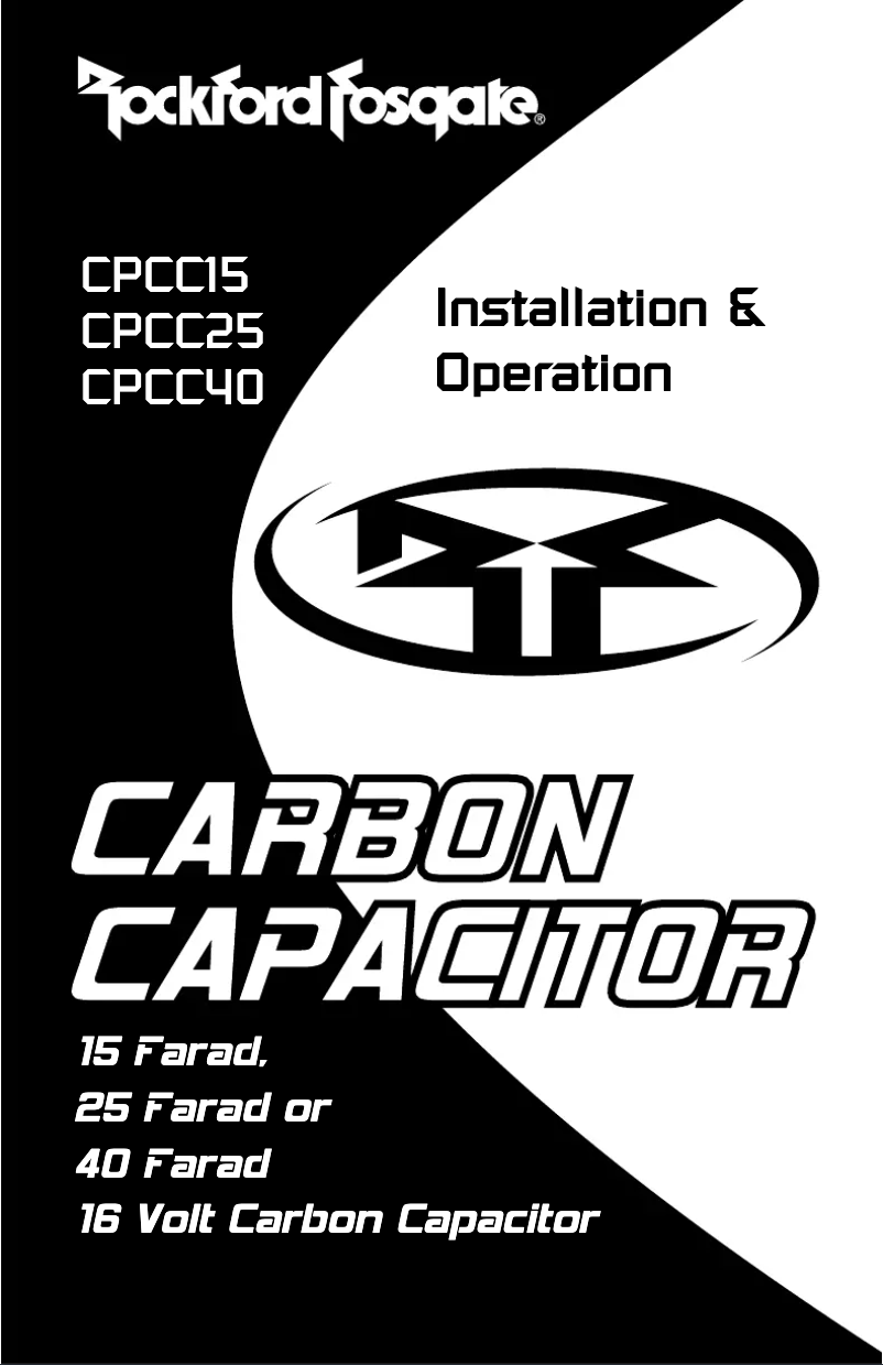 Page 1 de la notice Manuel utilisateur Rockford Fosgate Connecting Punch CPCC25