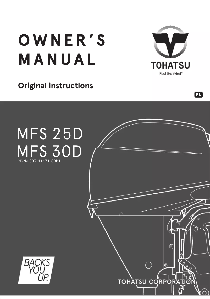 Página 1 del manual Manual de usuario Tohatsu MFS30D