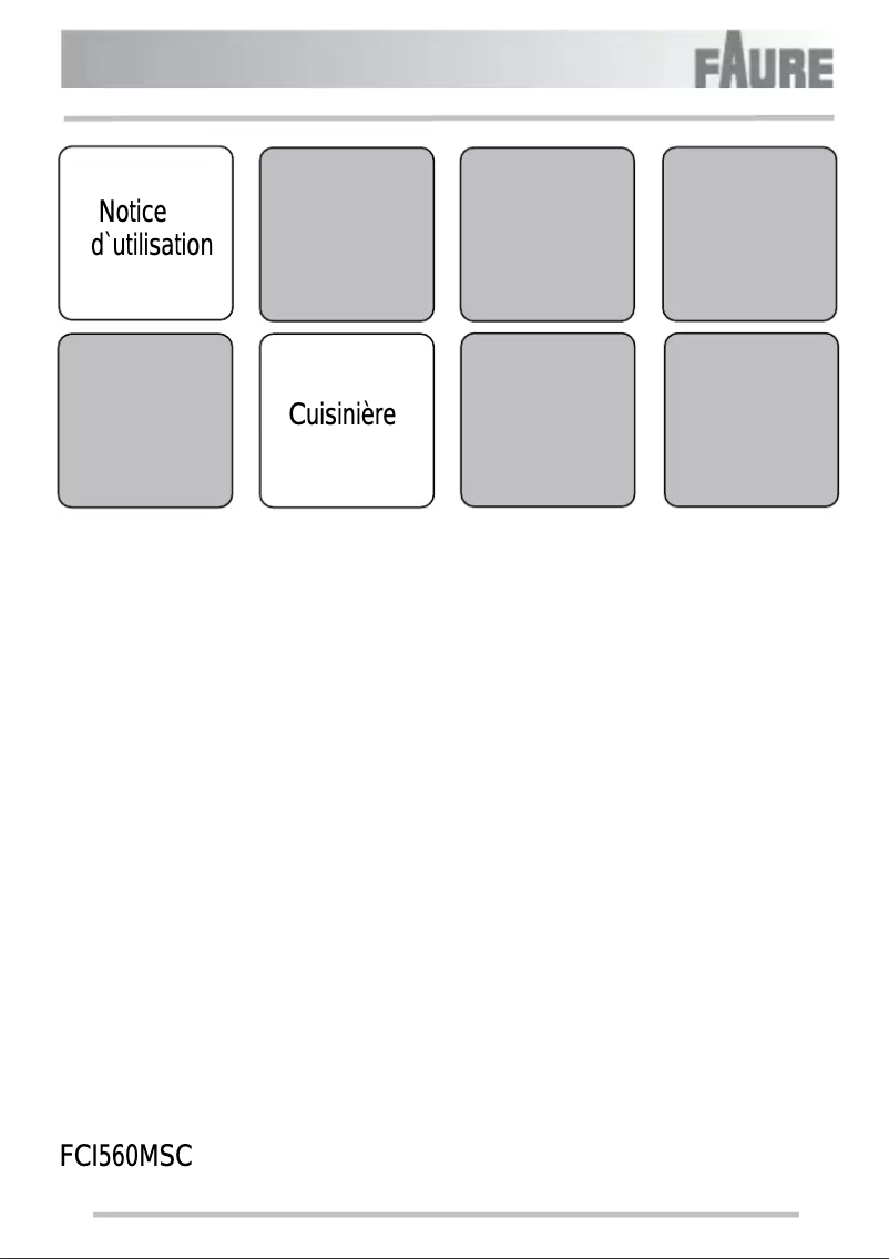 Página 1 del manual Manual de usuario Faure FCI560MSC