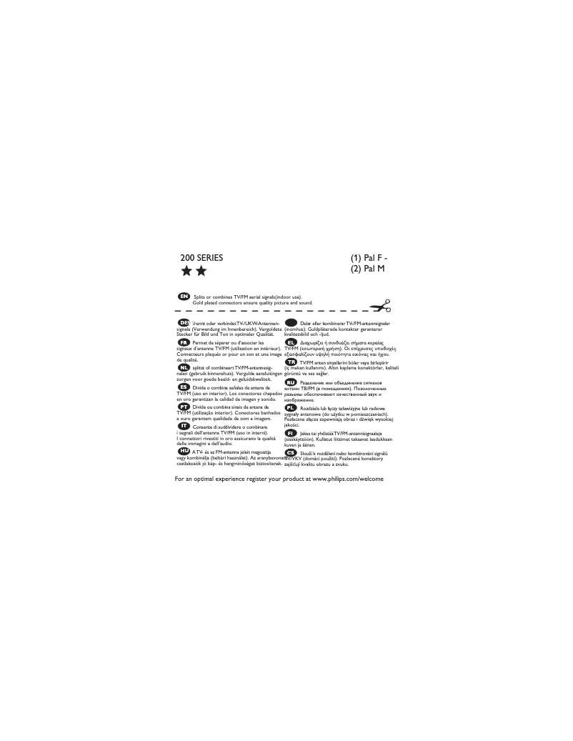 First page image of the manual for SWV4556S