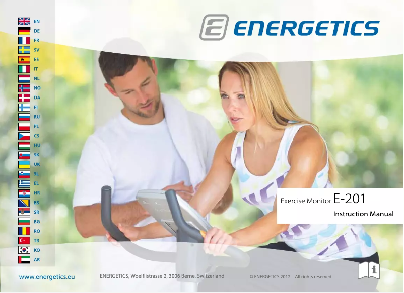 Page 1 de la notice Manuel utilisateur Energetics Exercise Monitor E-201
