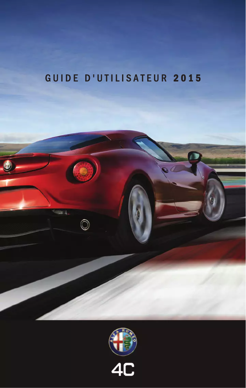 Image de la première page du manuel de l'appareil 4C (2015)