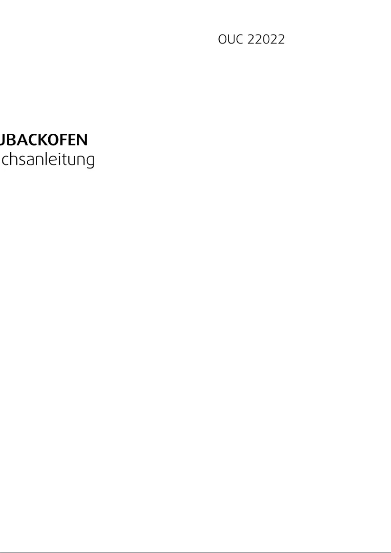 Page n°1 - Manuel utilisateur Beko OUC 22022 X