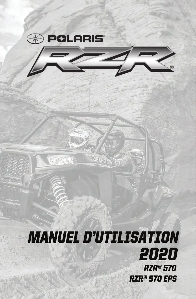 Page 1 de la notice Manuel utilisateur Polaris RZR 570 (2020)