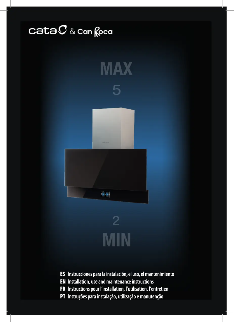 Page 1 de la notice Manuel utilisateur CATA GOYA PRO 90 BK