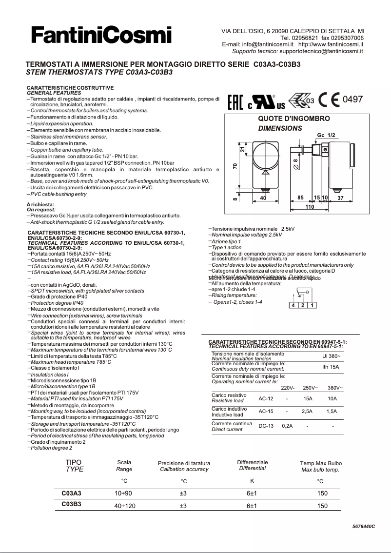 Image de la première page du manuel de l'appareil C03