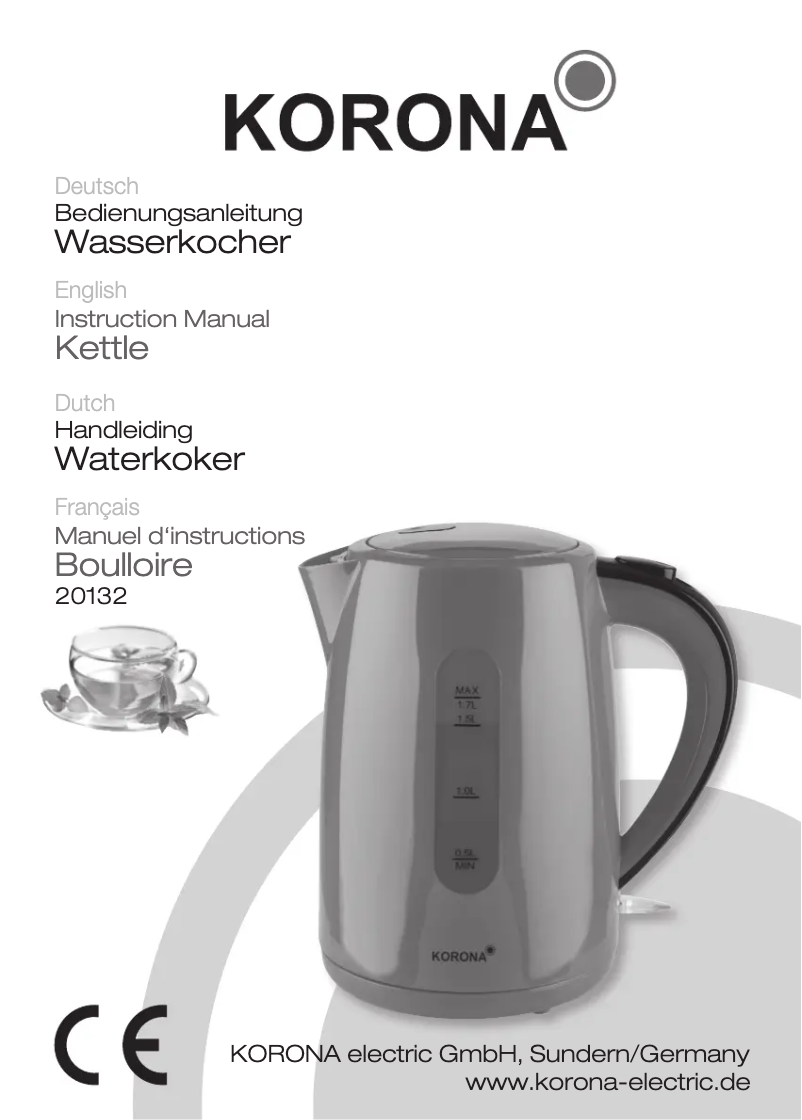 Page 1 de la notice Manuel utilisateur Korona 20132