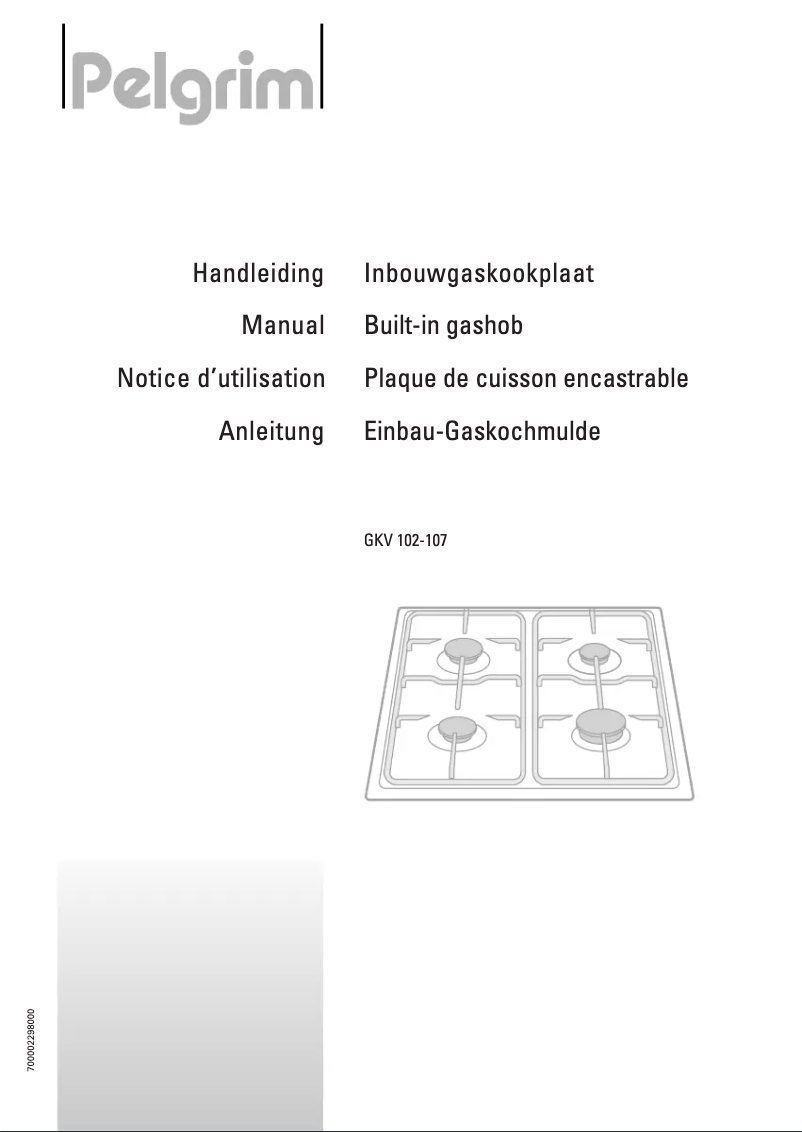 Page n°1 - Manuel utilisateur Pelgrim GKV102