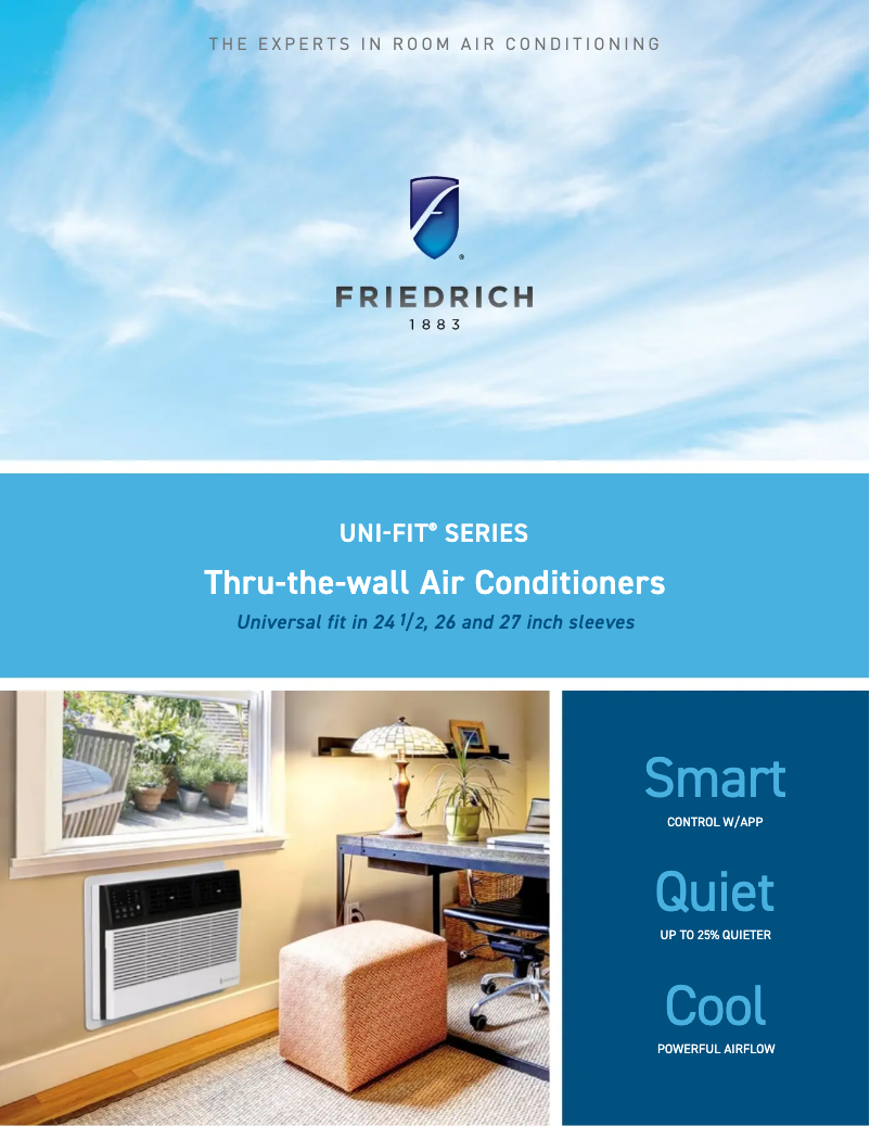 Page n°1 - Manuel utilisateur Friedrich UCT10A30B