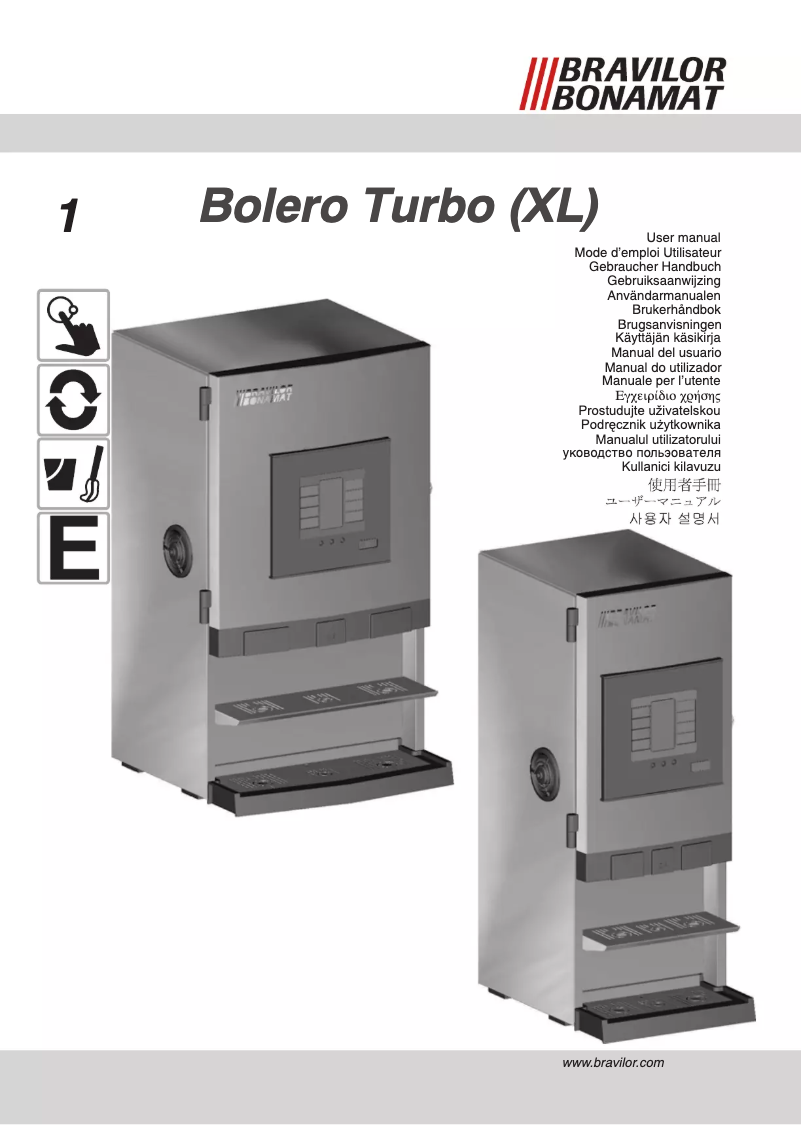 Page n°1 - Manuel utilisateur Bravilor Bonamat Bolero Turbo XL 403