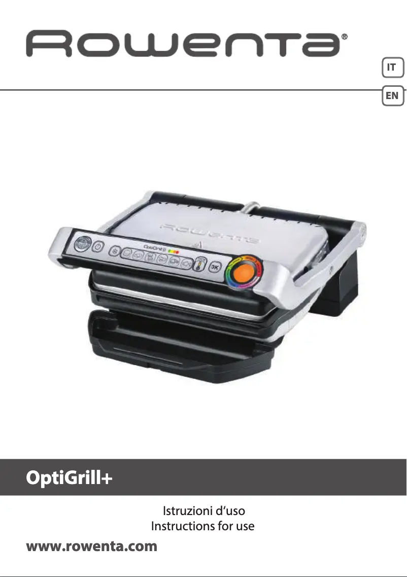 Page n°1 - Manuel utilisateur Rowenta OptiGrill+ GR712D