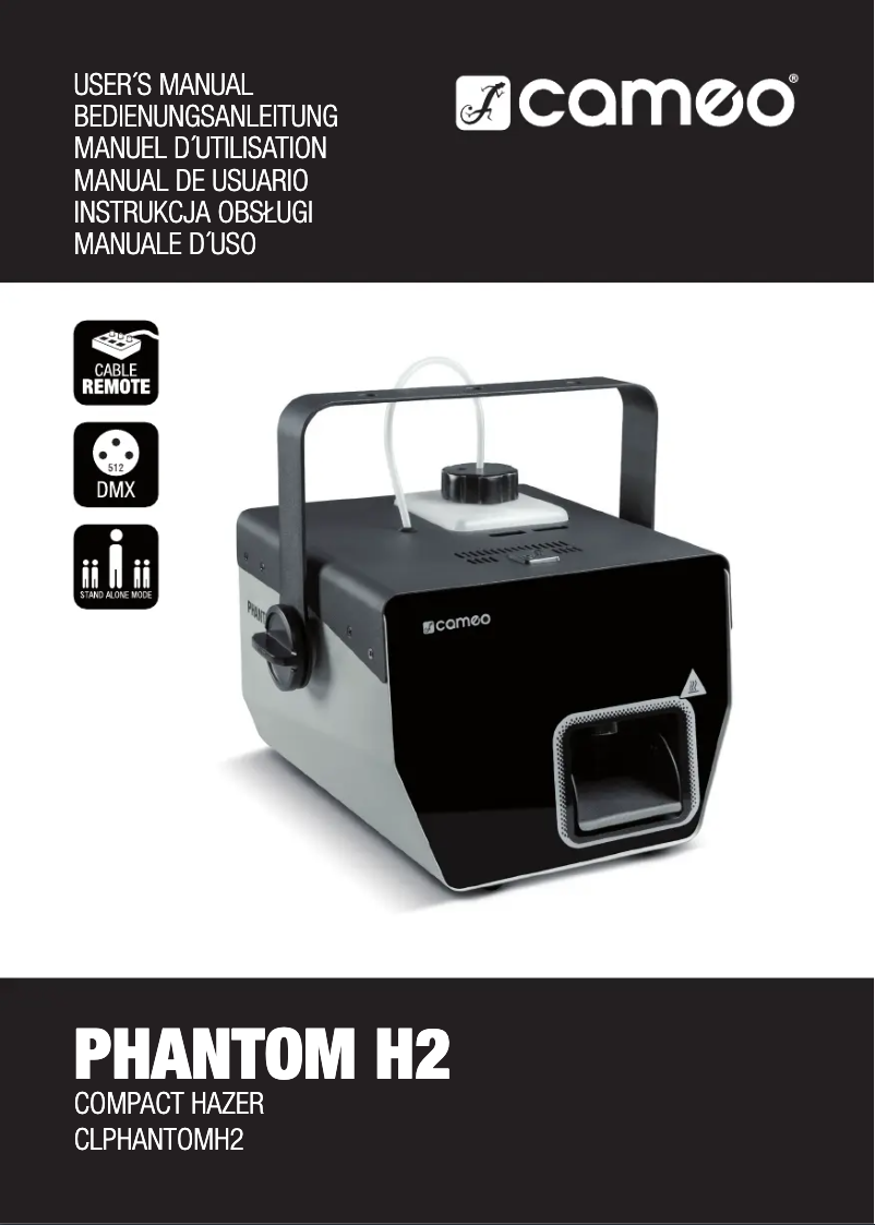Page 1 de la notice Manuel utilisateur Cameo Phantom H2