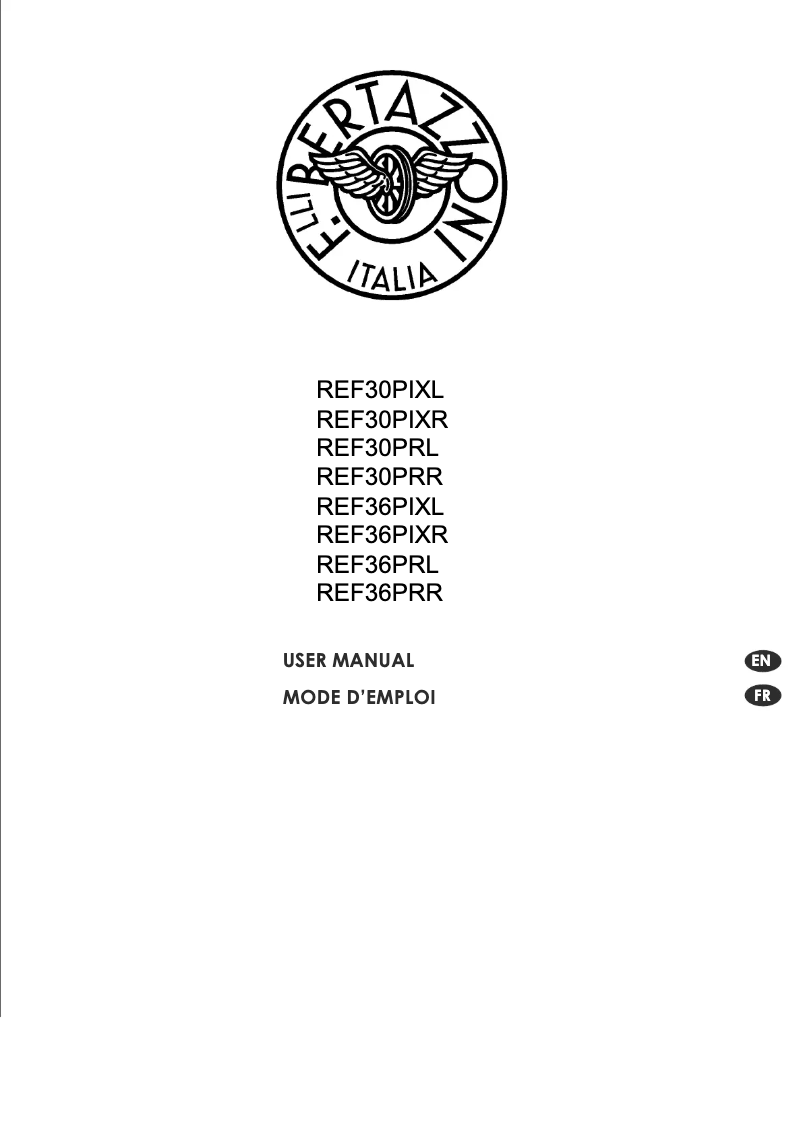 Page n°1 - Manuel utilisateur Bertazzoni REF36PIXL