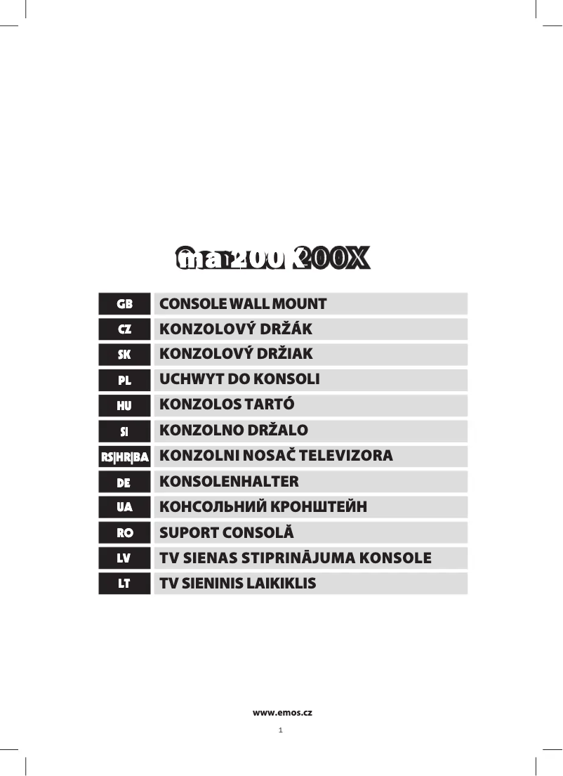 Page 1 de la notice Manuel utilisateur Emos KT3123