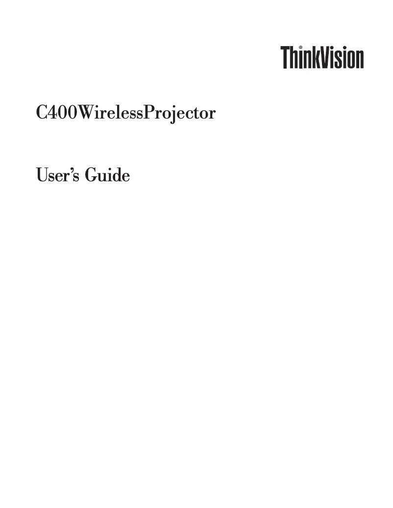 Página 1 del manual Manual de usuario Lenovo C400