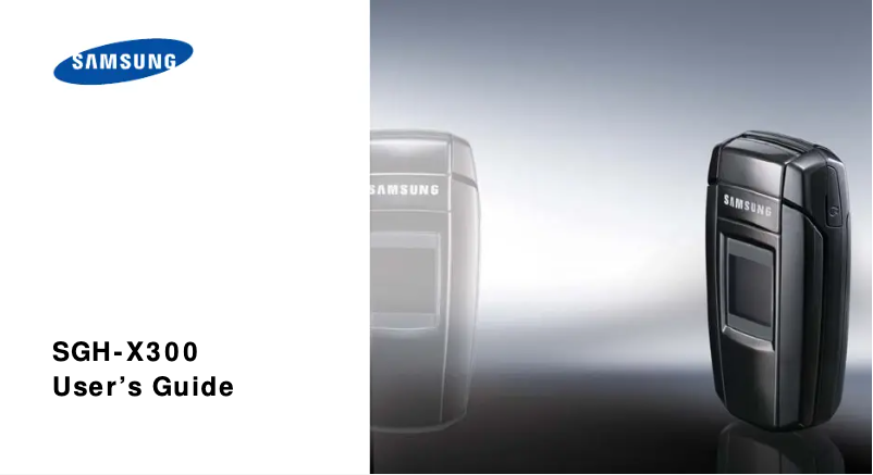 Page n°1 - Manuel utilisateur Samsung SGH-X300