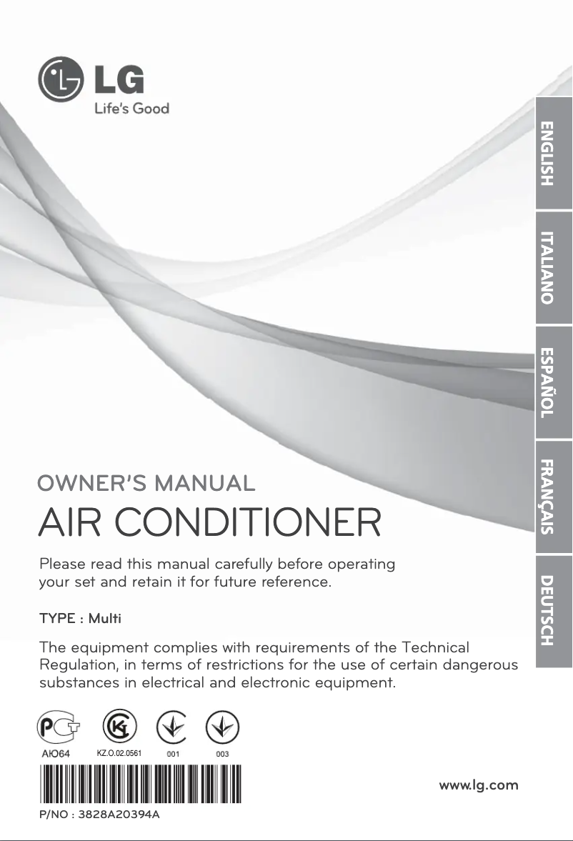 Page 1 de la notice Manuel utilisateur LG FM48AH