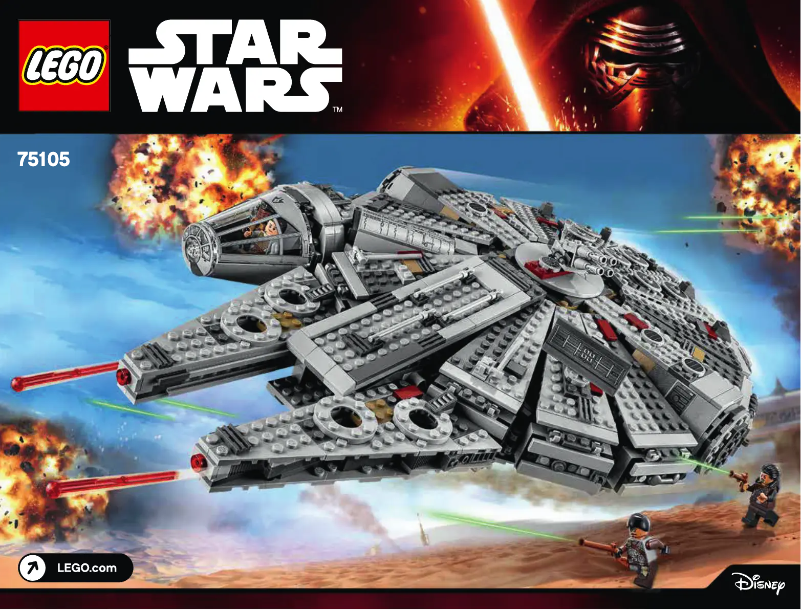 Page 1 de la notice Manuel utilisateur Lego Star Wars 75105