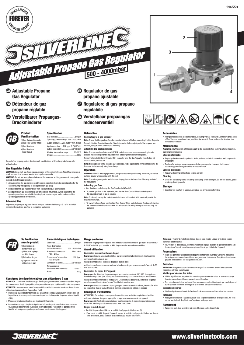 Image de la première page du manuel de l'appareil 196559