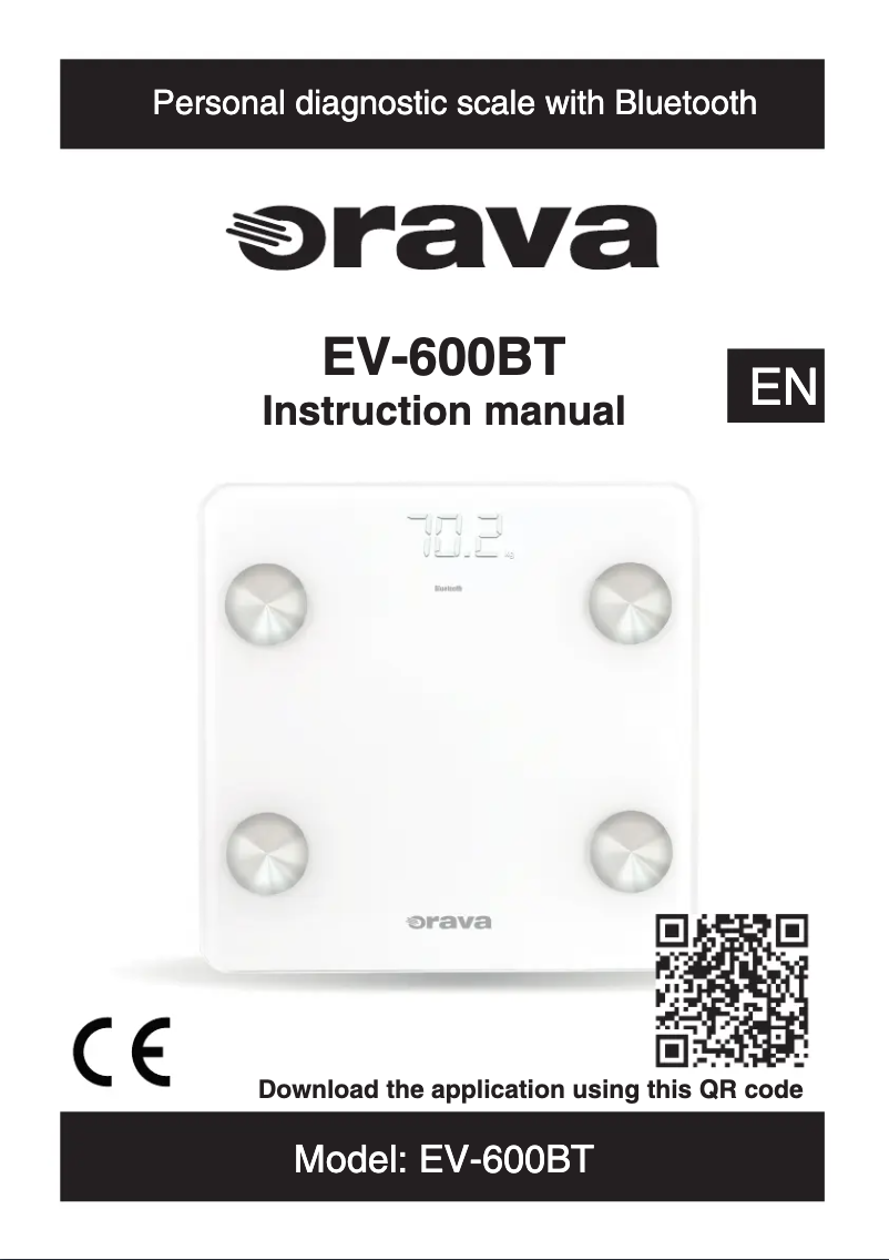 Page 1 de la notice Manuel utilisateur Orava EV-600BT
