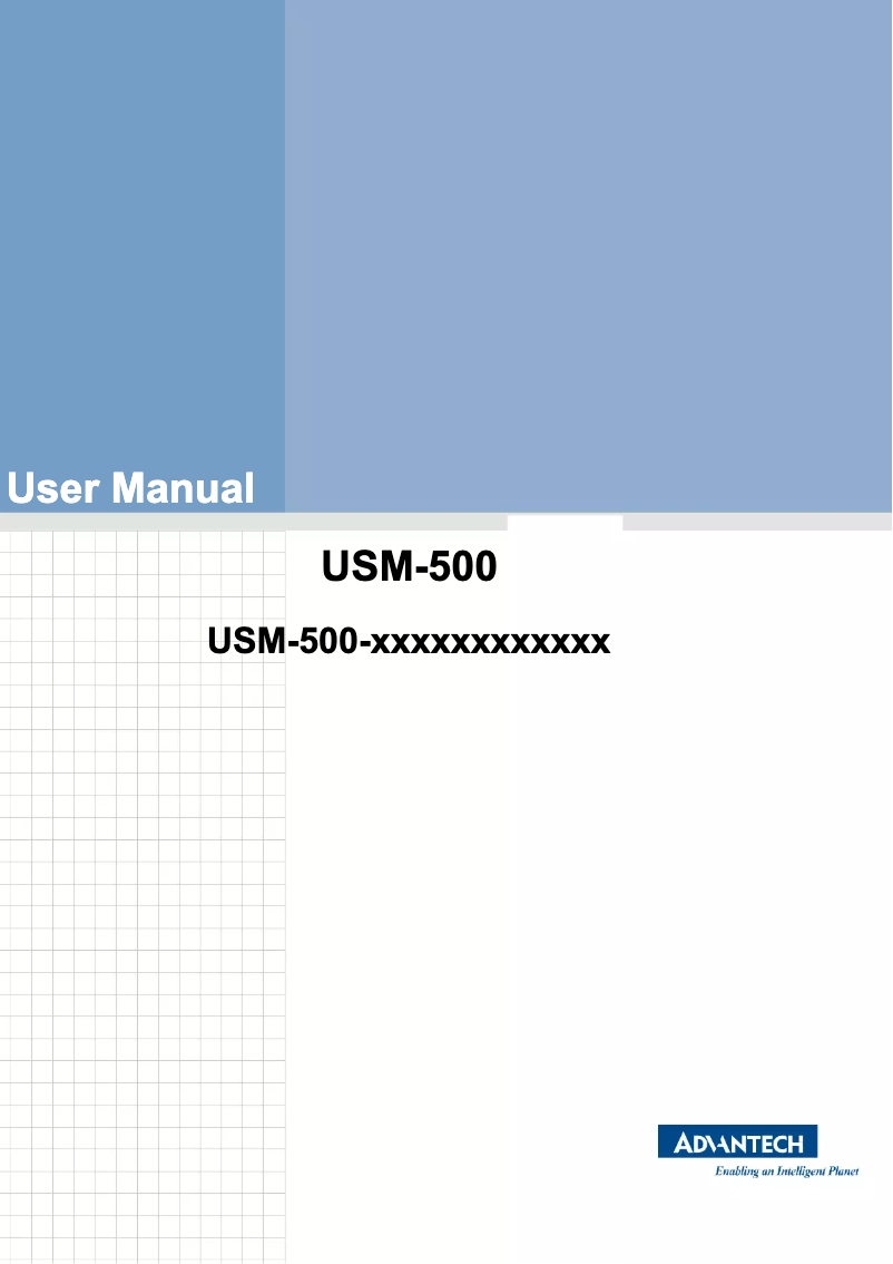 Page n°1 - Manuel utilisateur Advantech USM-500