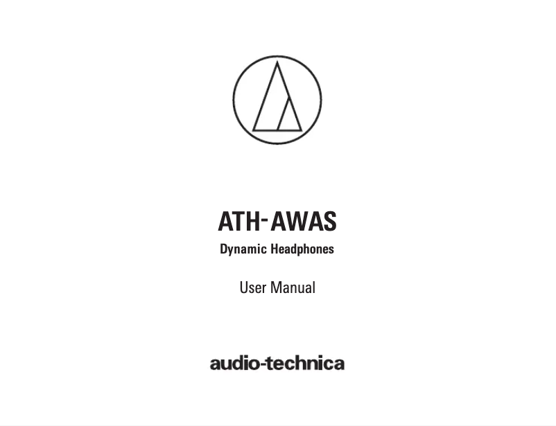 Page n°1 - Manuel utilisateur Audio-Technica ATH-AWAS