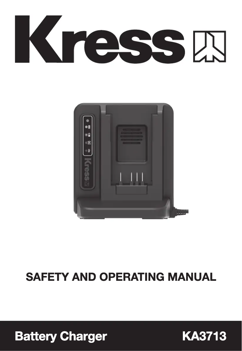 Page 1 de la notice Manuel utilisateur Kress KA3713