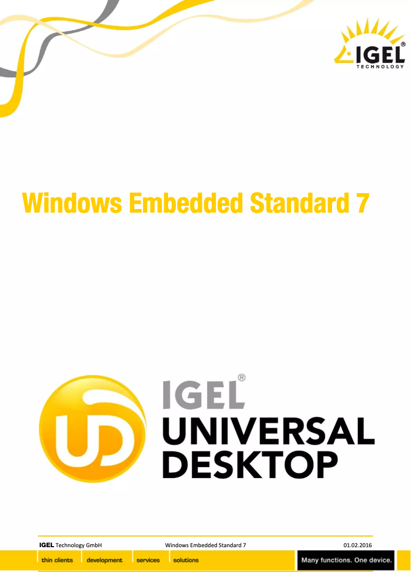 Page 1 de la notice Manuel utilisateur IGEL UD3