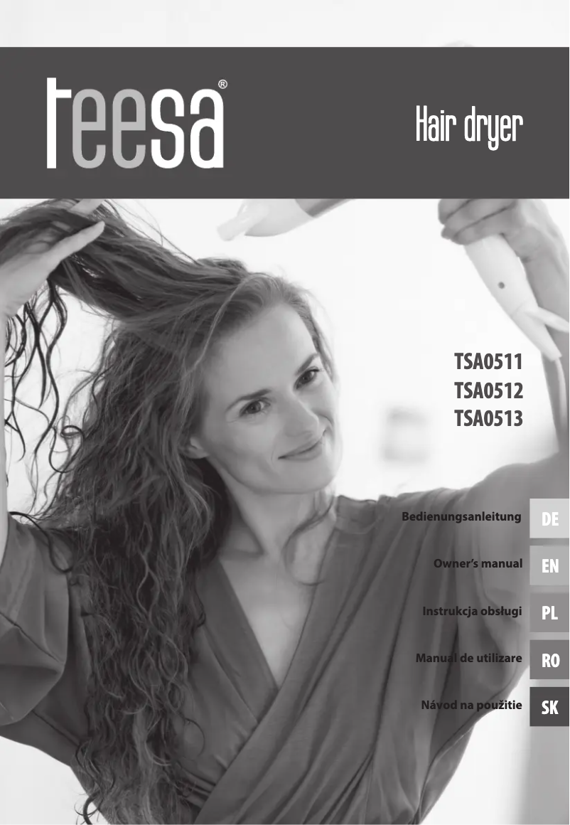 Page 1 de la notice Manuel utilisateur Teesa X-Dry 300 TSA0512