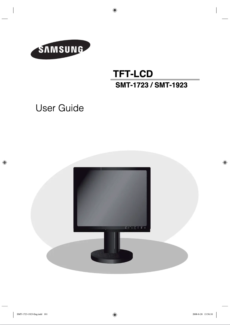 Page 1 de la notice Manuel utilisateur Samsung SMT-1923