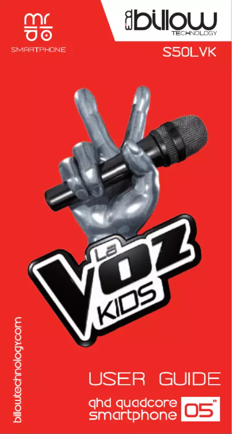 Page 1 de la notice Manuel utilisateur Billow S50LVKW