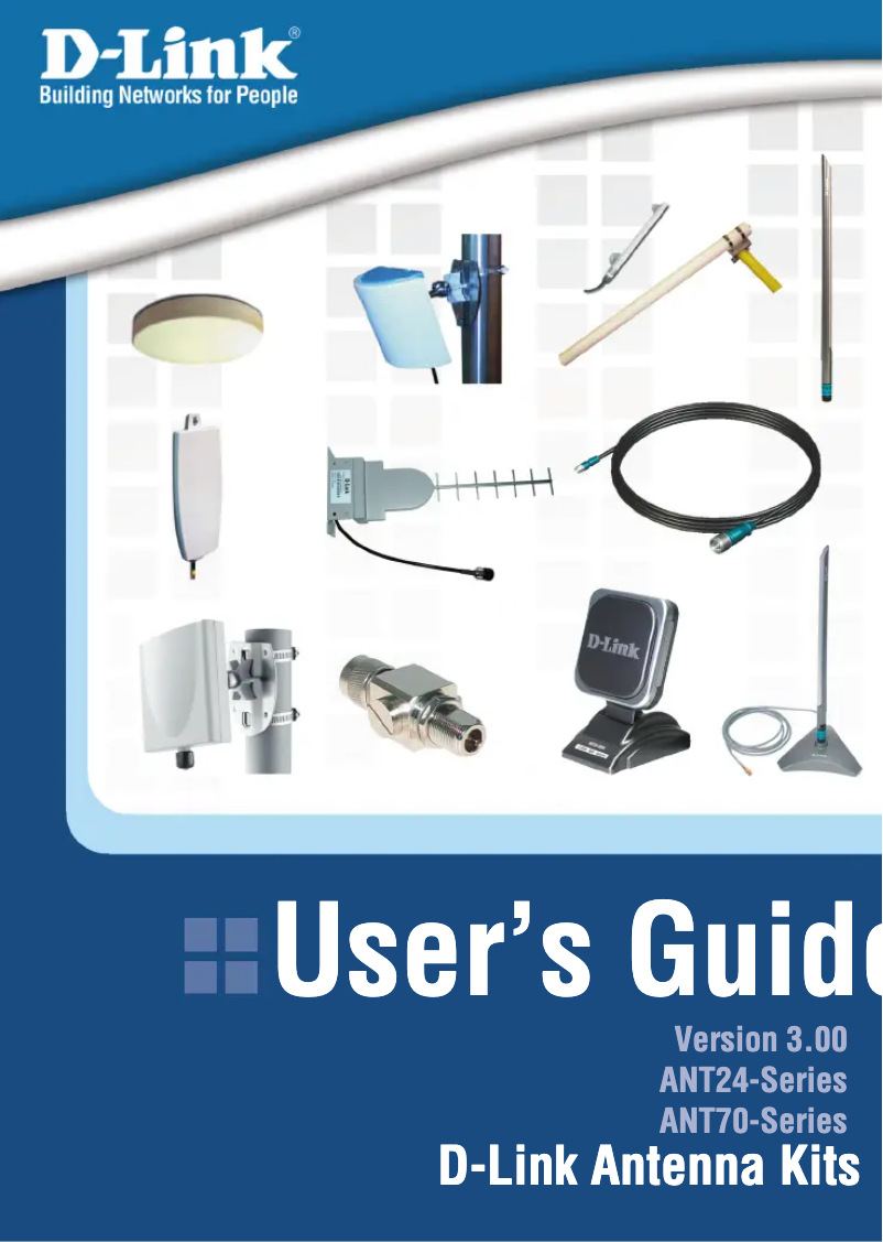 Image de la première page du manuel de l'appareil ANT24-1800