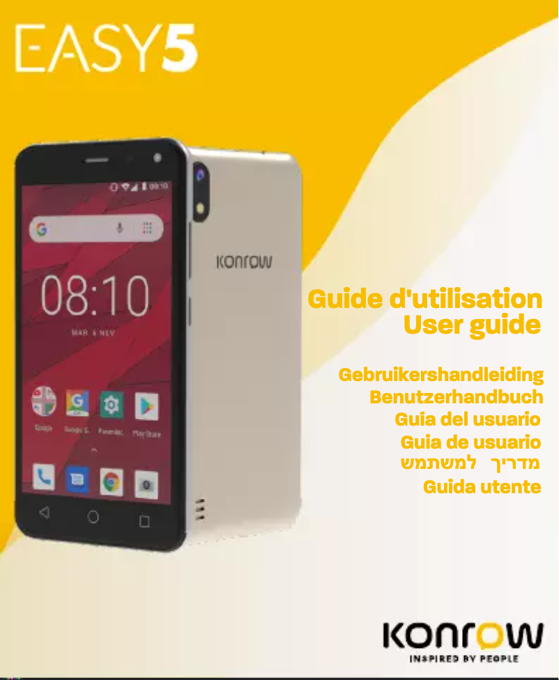 Page n°1 - Manuel utilisateur Konrow Easy 5